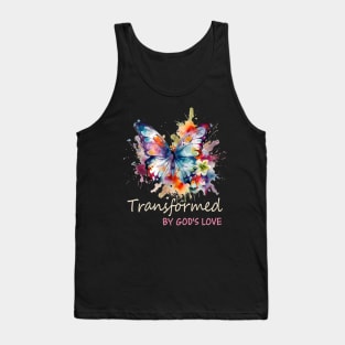 Christian God Is Not Dead Butterfly Gift For Men Women Tank Top